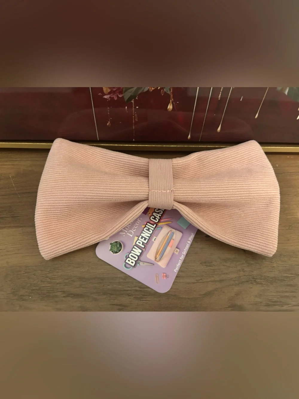 Kids Bow Pencil Case - Pink